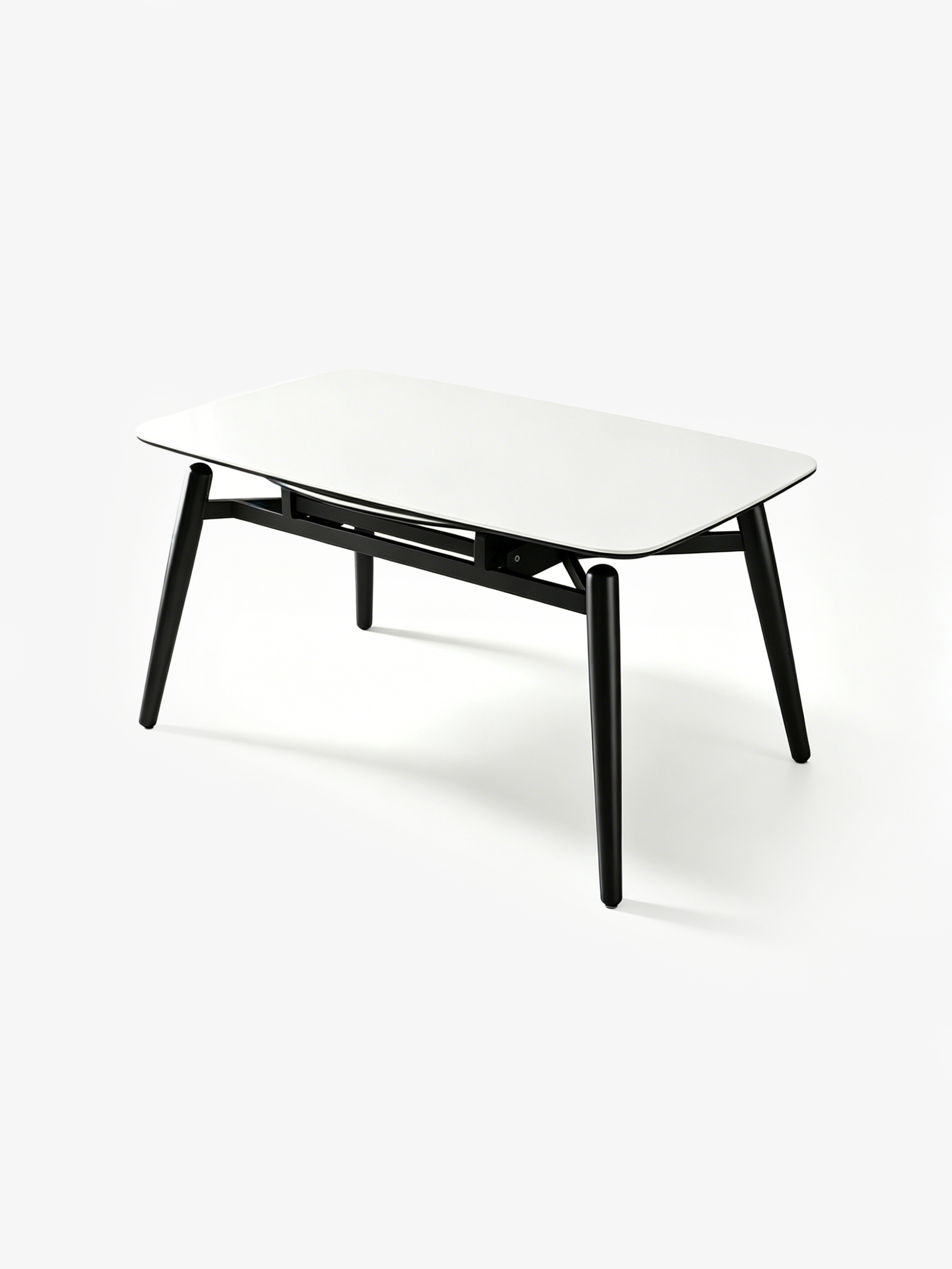 ORBIT Extendable White Sintered Stone Dining Table