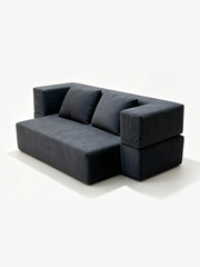 Slab Italian Contemporary Velvet 3-Seater Sofa