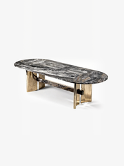 ARNO Venetian Brown Marble Dining Table