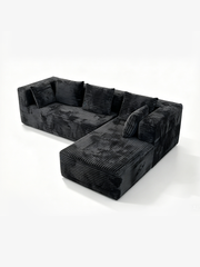 Cove Italian Contemporary Velvet Corner Sofa