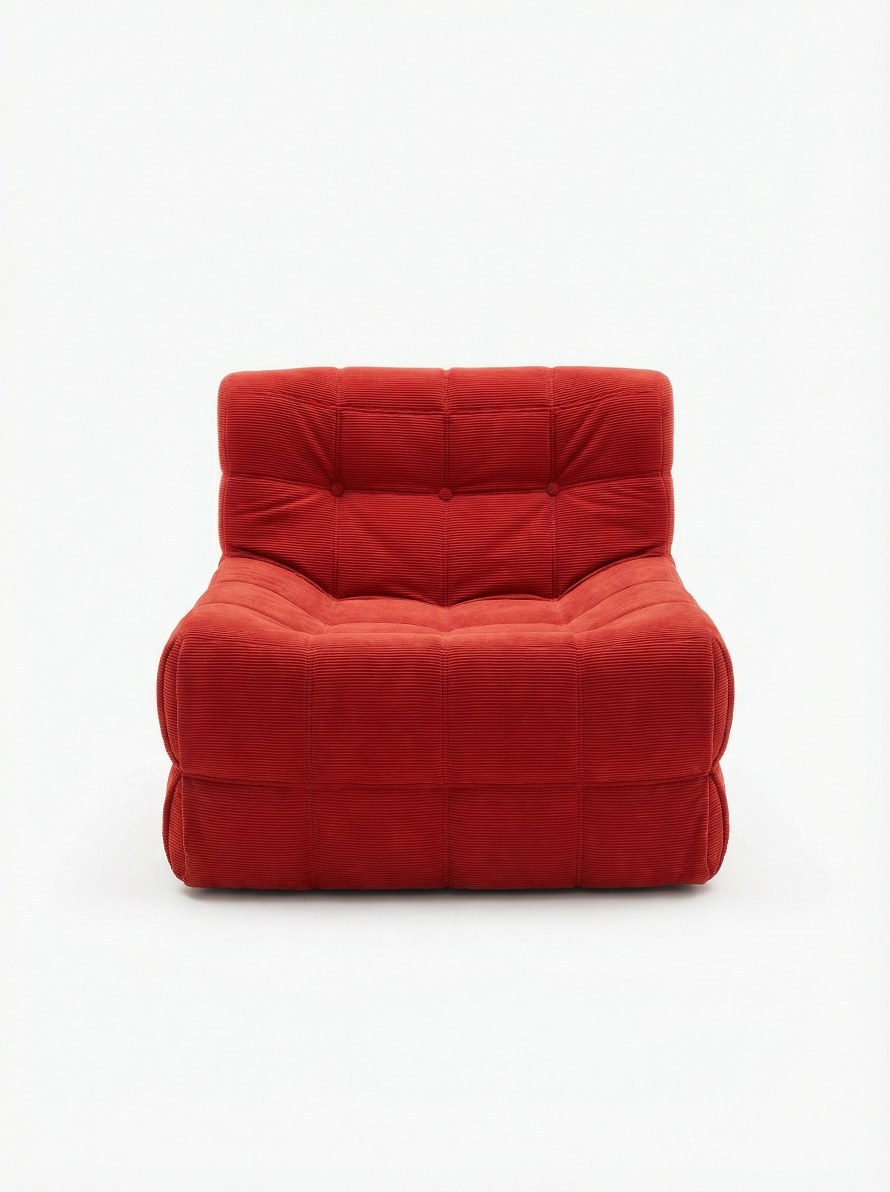 POMO Red Quilted Lounge Chair