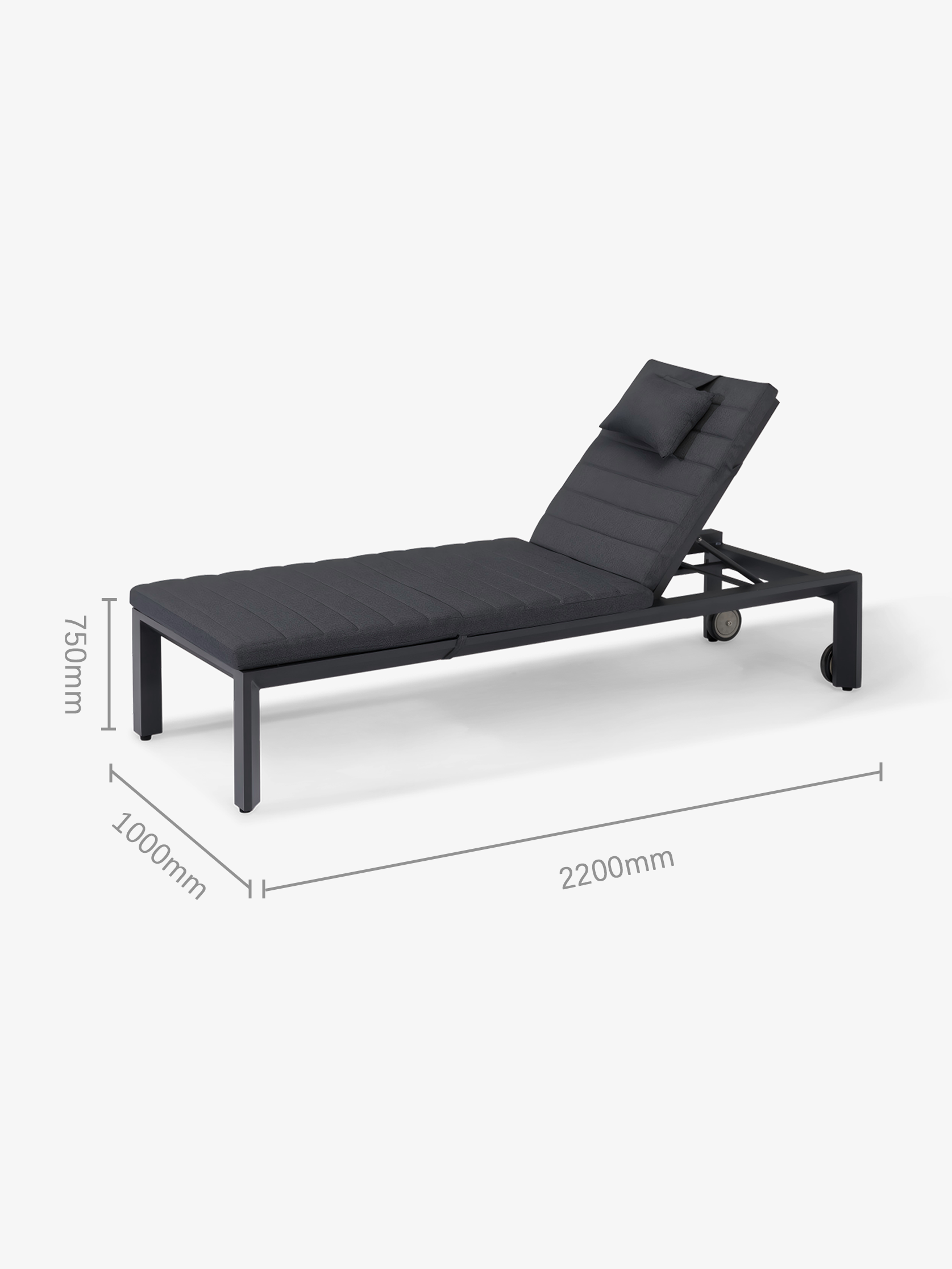 AURA Outdoor Aluminium Sun Lounger