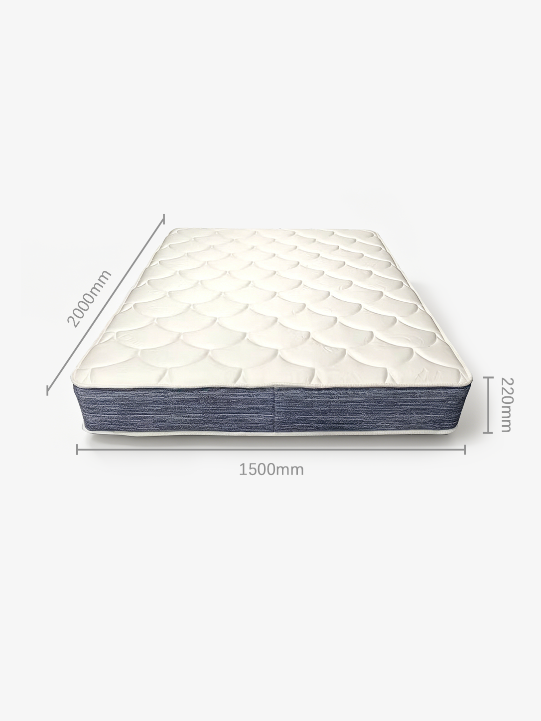 Lumina Scallop Contour Mattress, Medium-Firm, King