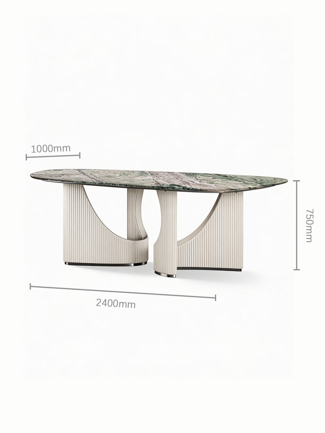 VERDAN Emerald Marble Dining Table