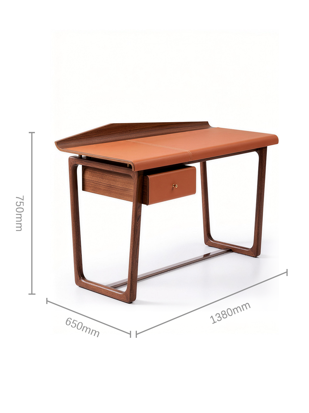 SIENA Saddle Leather Writing Desk & Dressing Table