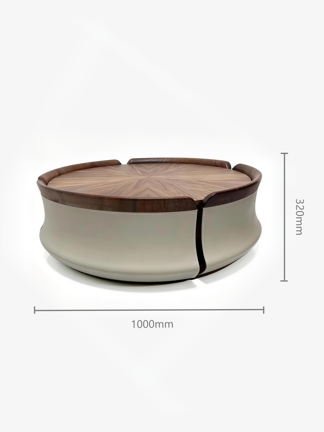Casacade Walnut Elegance Coffee Table
