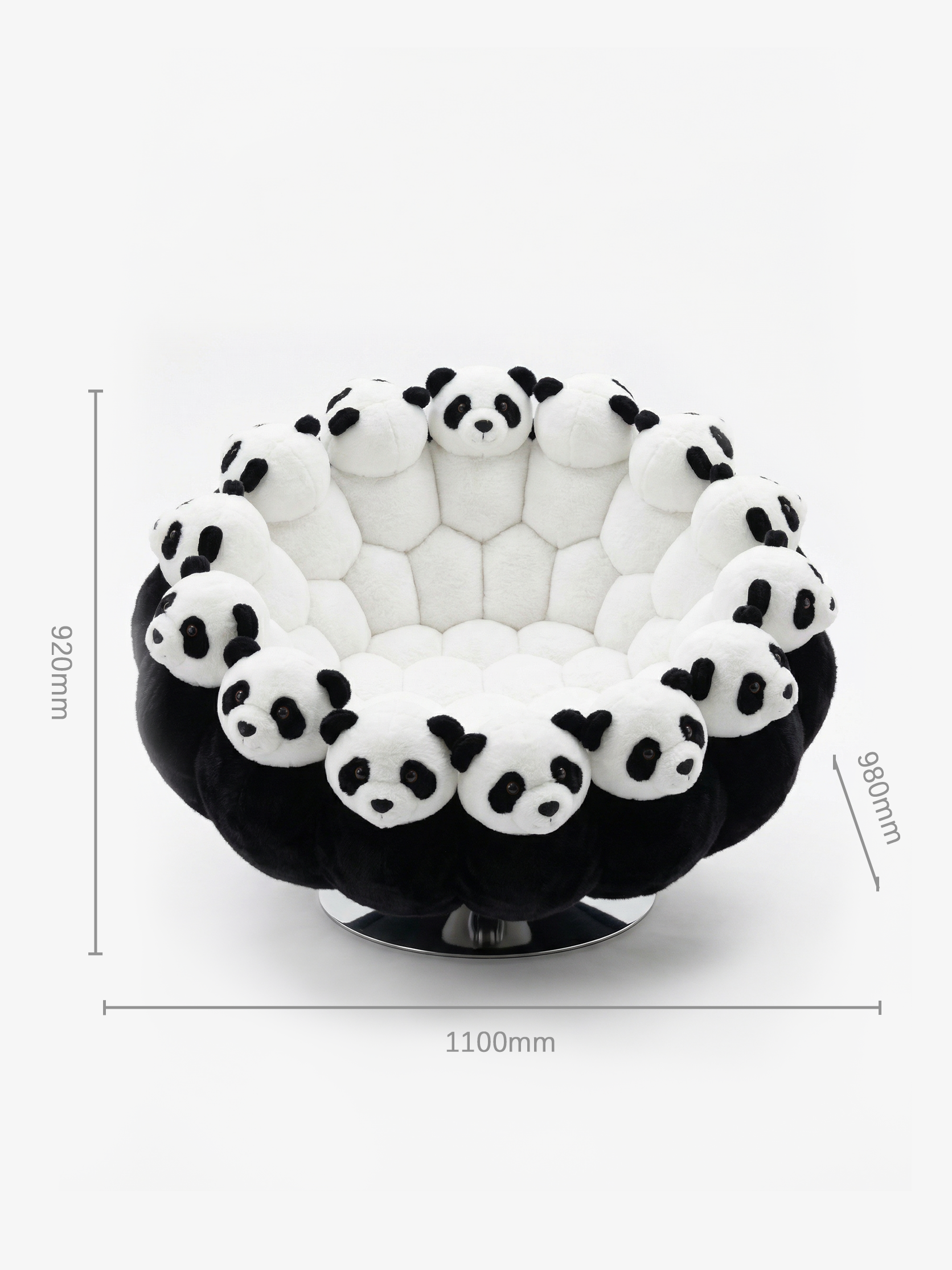 PANDA Collector's Swivel Lounge Chair