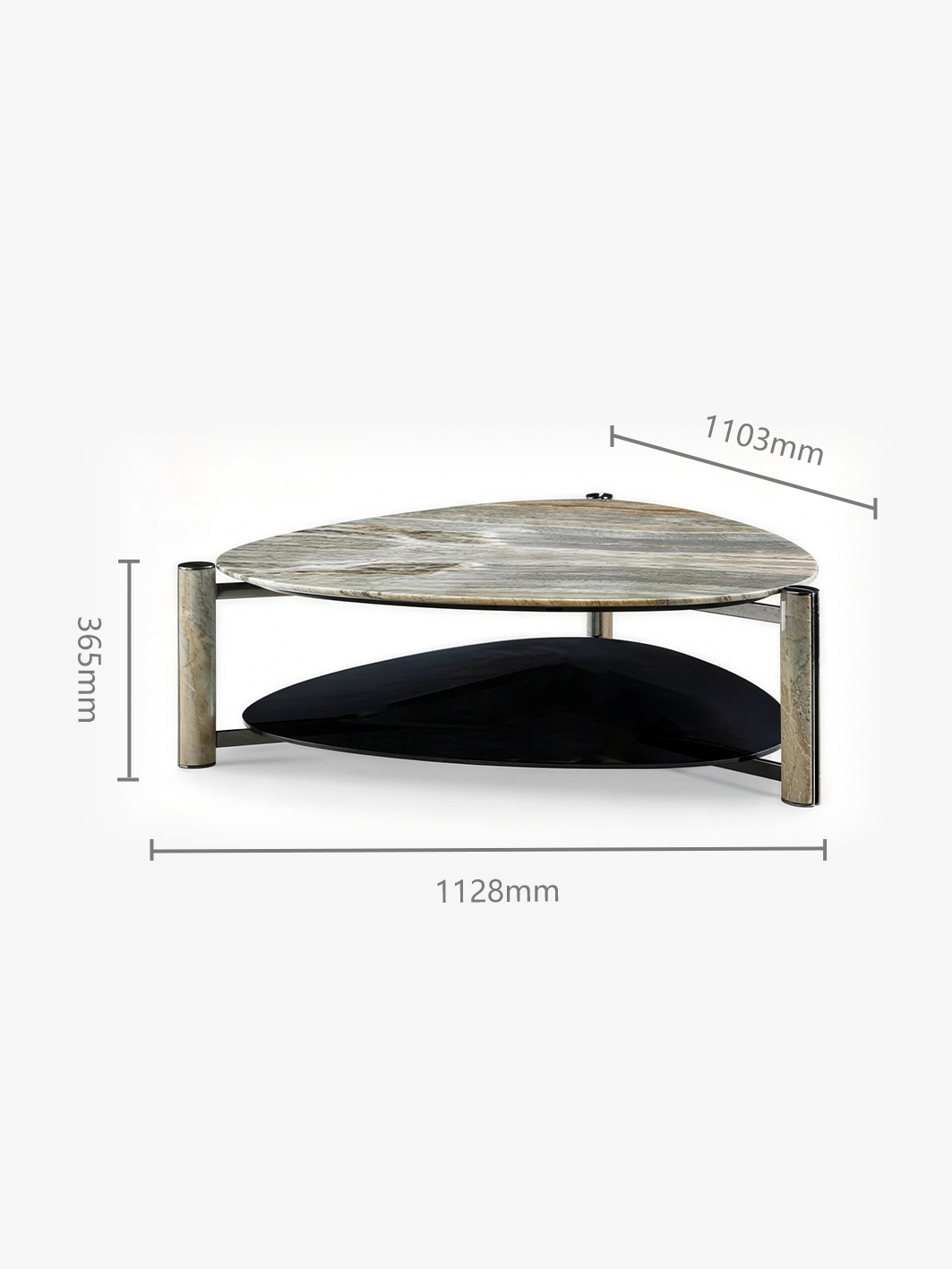 Lira Picasso Marble Arc Coffee Table