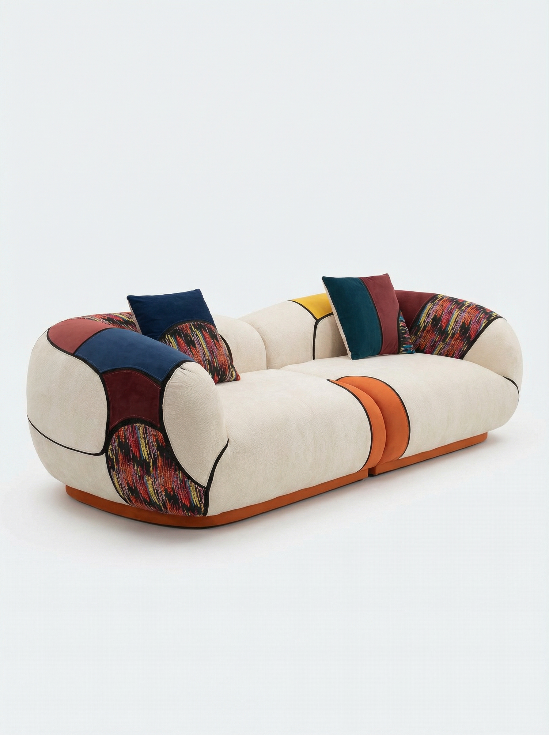KUNE 3-Seater Colour-Block Modular Sofa