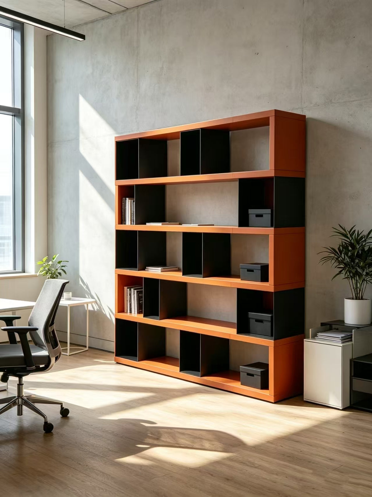 ARCO Saddle Leather Bookcase