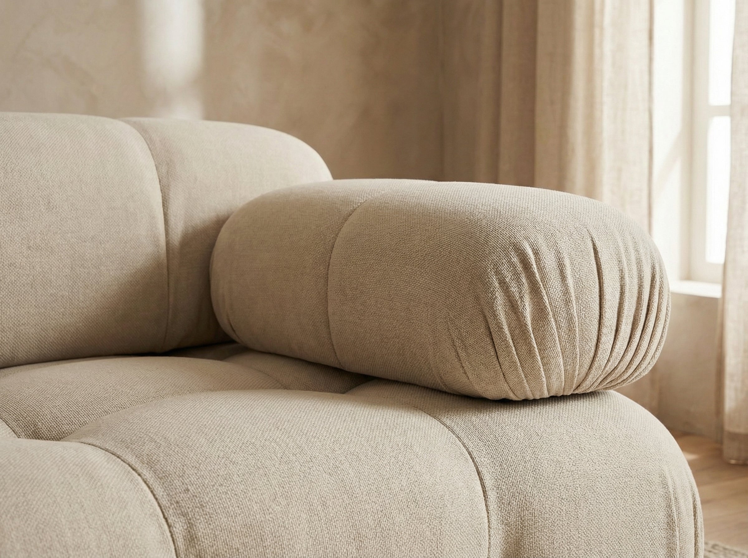 NIDO Ivory Tufted Lounge Chair