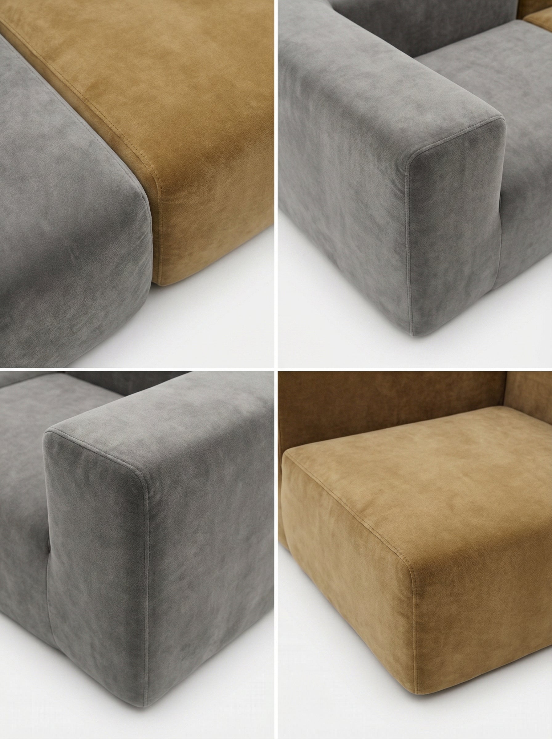 SAND & SLATE 3-Seater Duo Modular Sofa