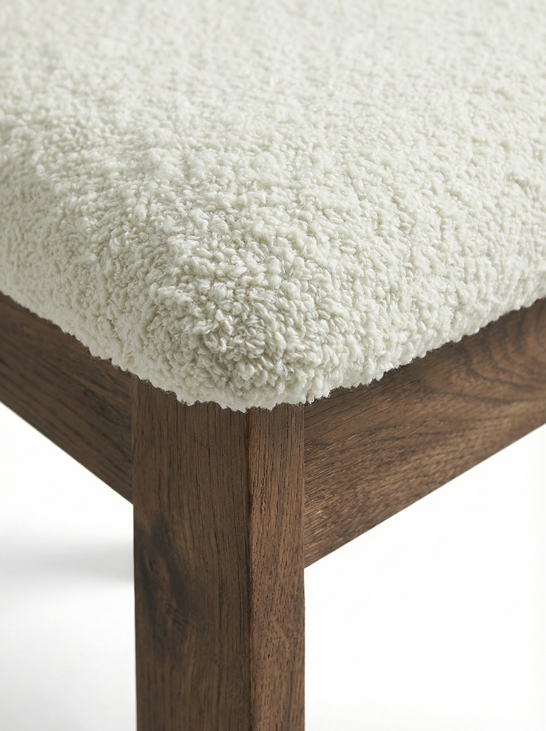 COLETTE Black Walnut Bouclé Dining Chair