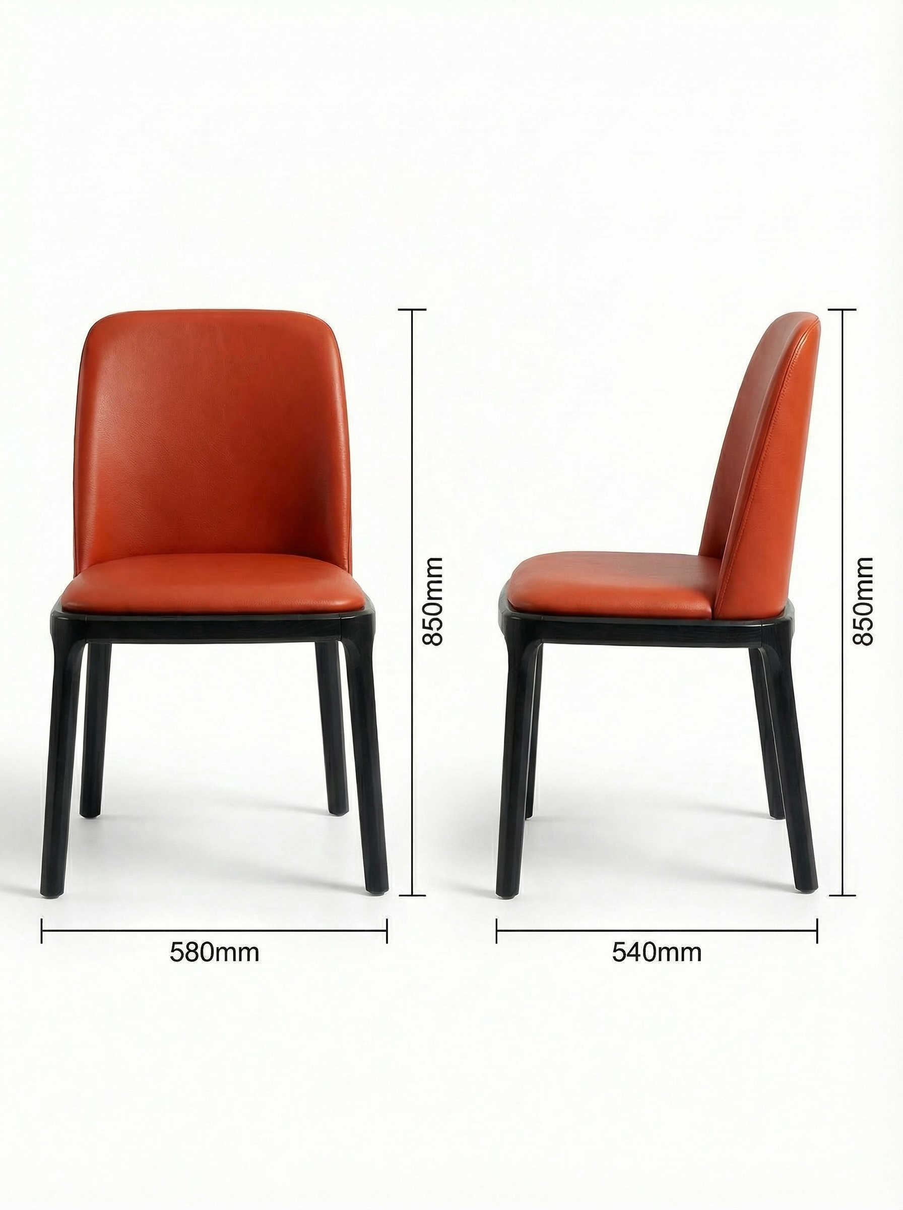 ALBA Ash Wood Upholstered Dining Chair