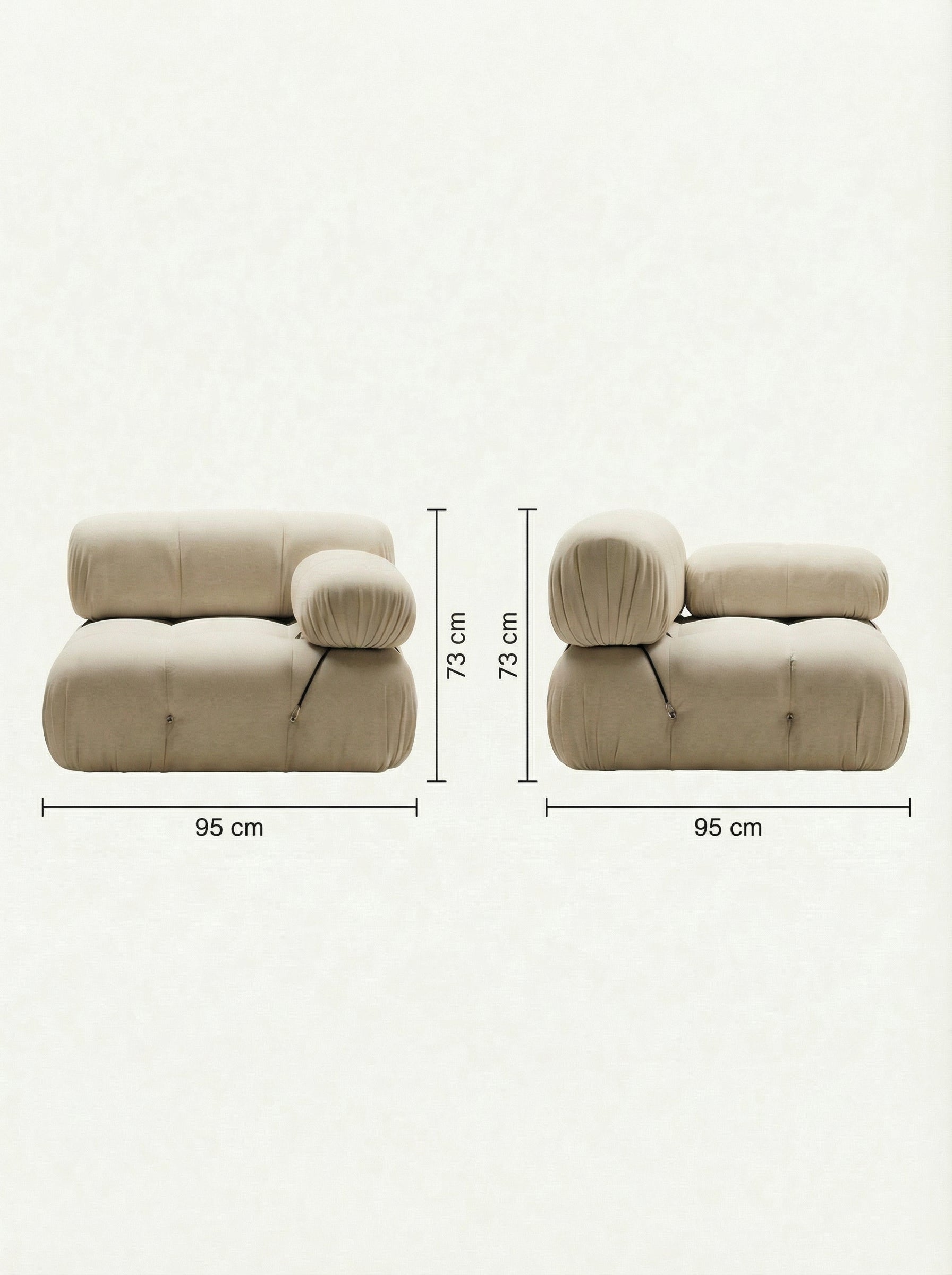 NIDO Ivory Tufted Lounge Chair