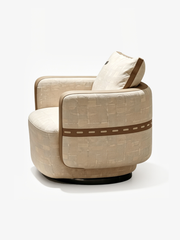 MILO Swivel Fabric Lounge Chair