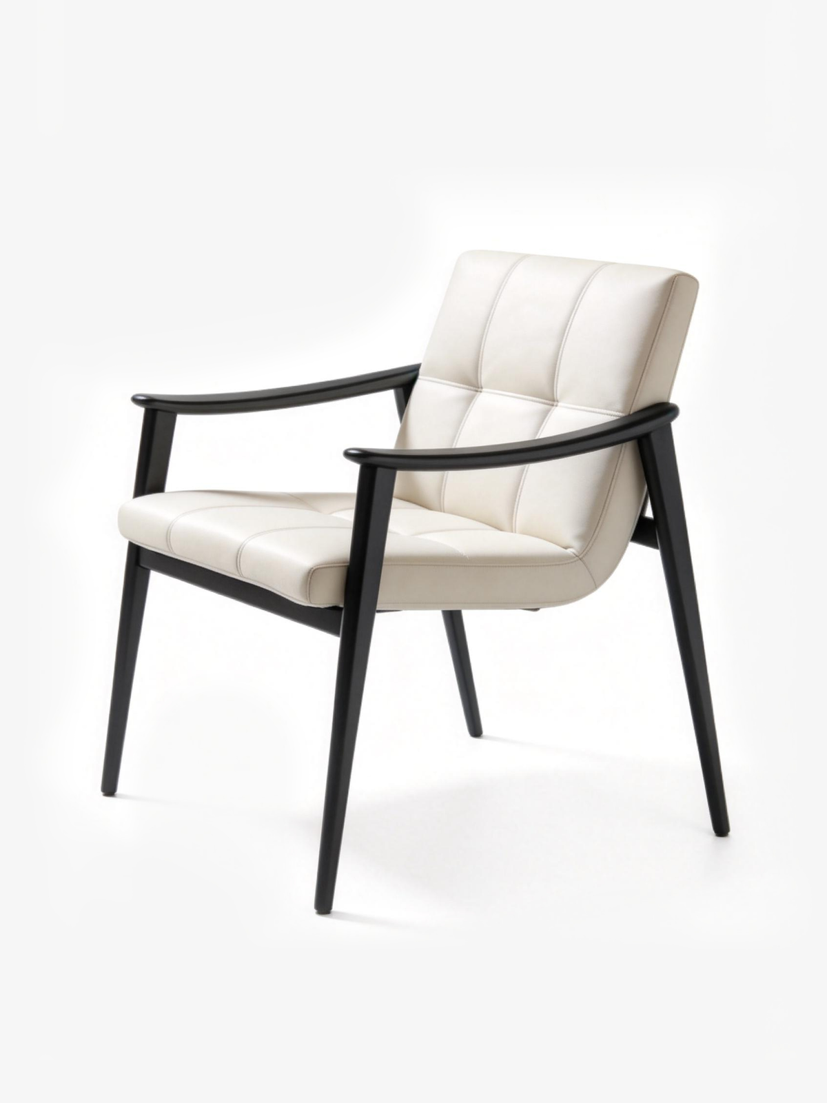 ALDER Leather & Ash Wood Dining Chair